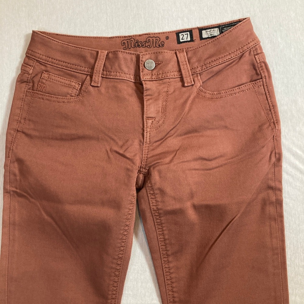 Miss Me Signature Skinny Jeans Dusty Rose Pink JE8882SR Size 27 Low Rise Pants - Picture 11 of 16